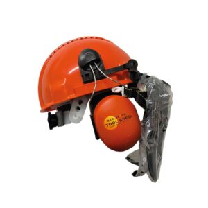 Hard Hat with Ear Defenders and Visor